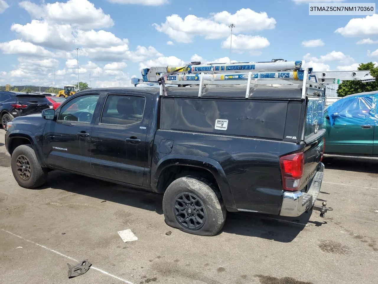 2022 Toyota Tacoma Double Cab VIN: 3TMAZ5CN7NM170360 Lot: 69678974