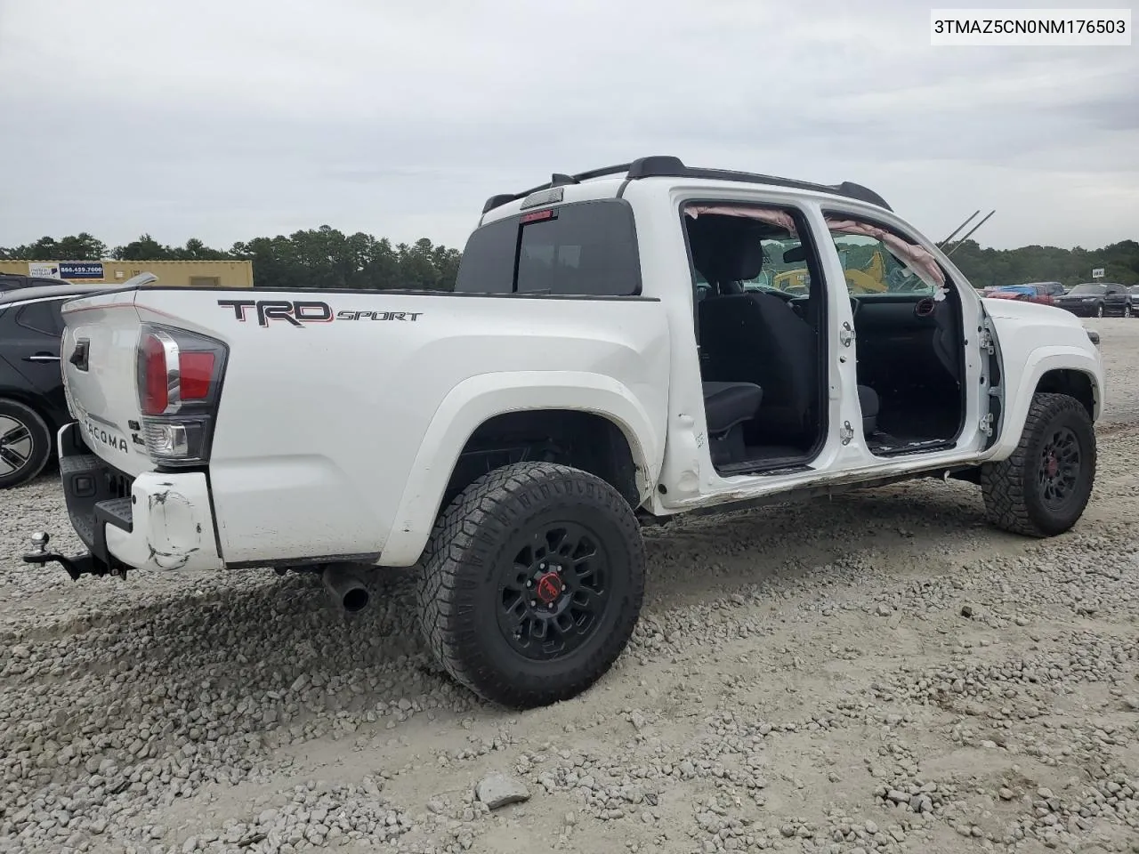 2022 Toyota Tacoma Double Cab VIN: 3TMAZ5CN0NM176503 Lot: 69703564