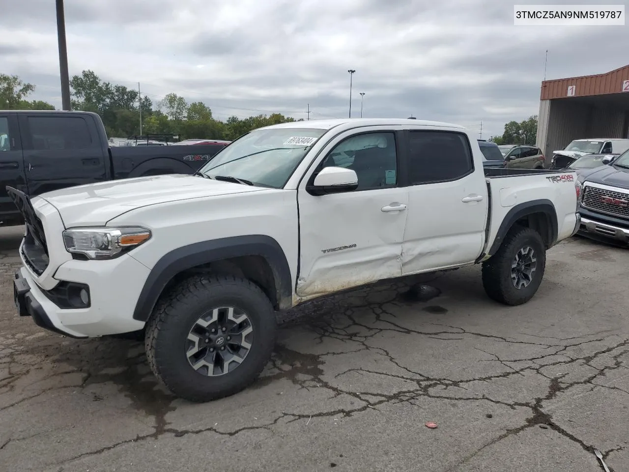 2022 Toyota Tacoma Double Cab VIN: 3TMCZ5AN9NM519787 Lot: 69763404