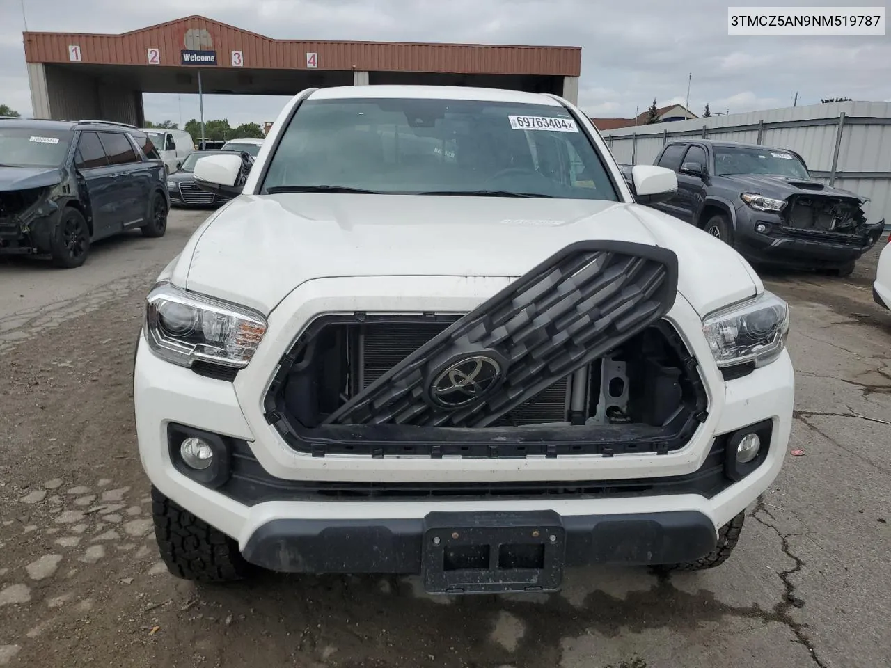 2022 Toyota Tacoma Double Cab VIN: 3TMCZ5AN9NM519787 Lot: 69763404