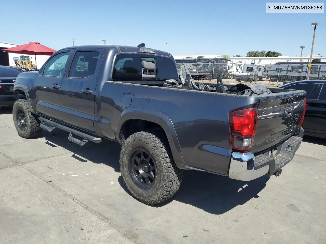 2022 Toyota Tacoma Double Cab VIN: 3TMDZ5BN2NM136258 Lot: 69990714