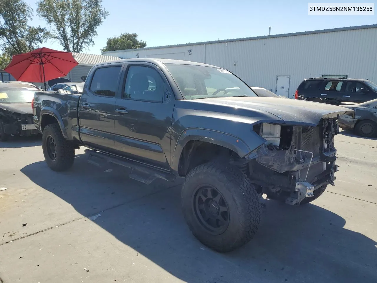 3TMDZ5BN2NM136258 2022 Toyota Tacoma Double Cab