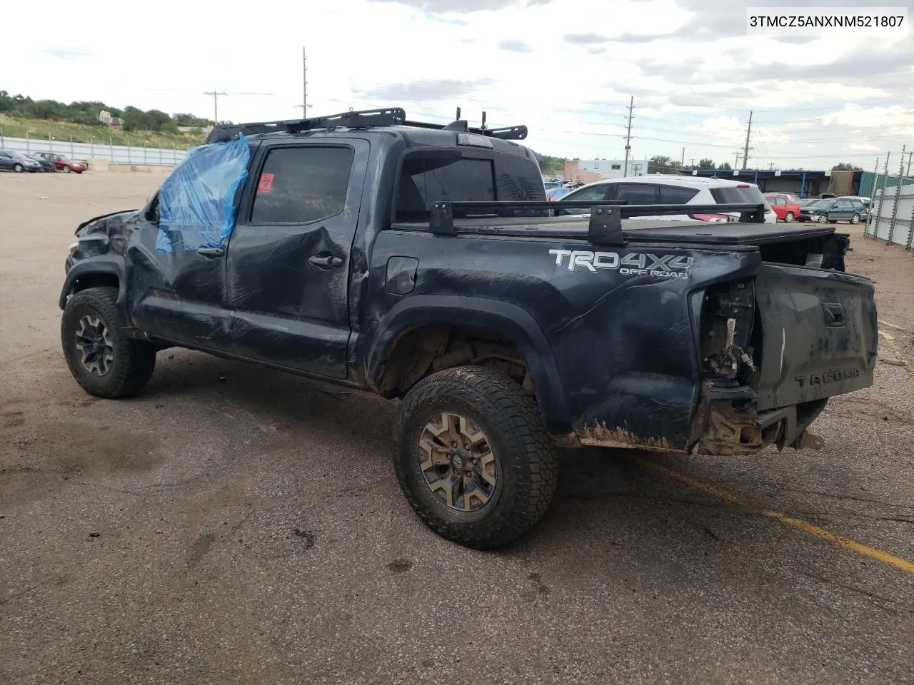 2022 Toyota Tacoma Double Cab VIN: 3TMCZ5ANXNM521807 Lot: 70132324