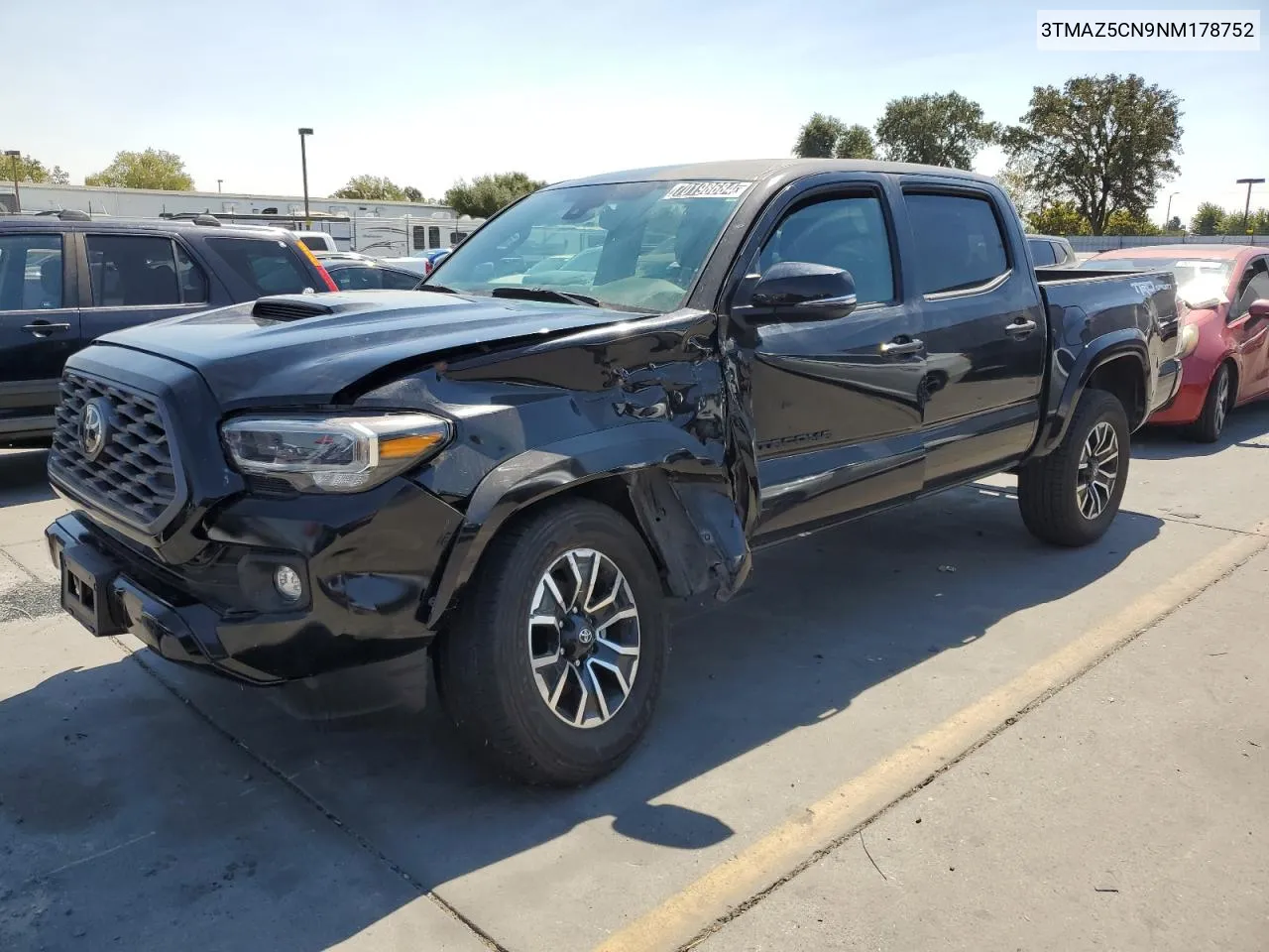 2022 Toyota Tacoma Double Cab VIN: 3TMAZ5CN9NM178752 Lot: 70198684