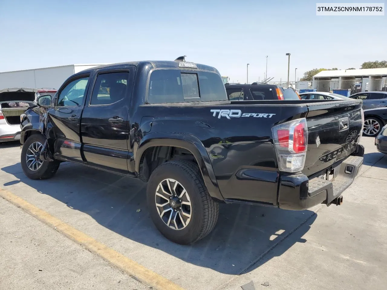 2022 Toyota Tacoma Double Cab VIN: 3TMAZ5CN9NM178752 Lot: 70198684