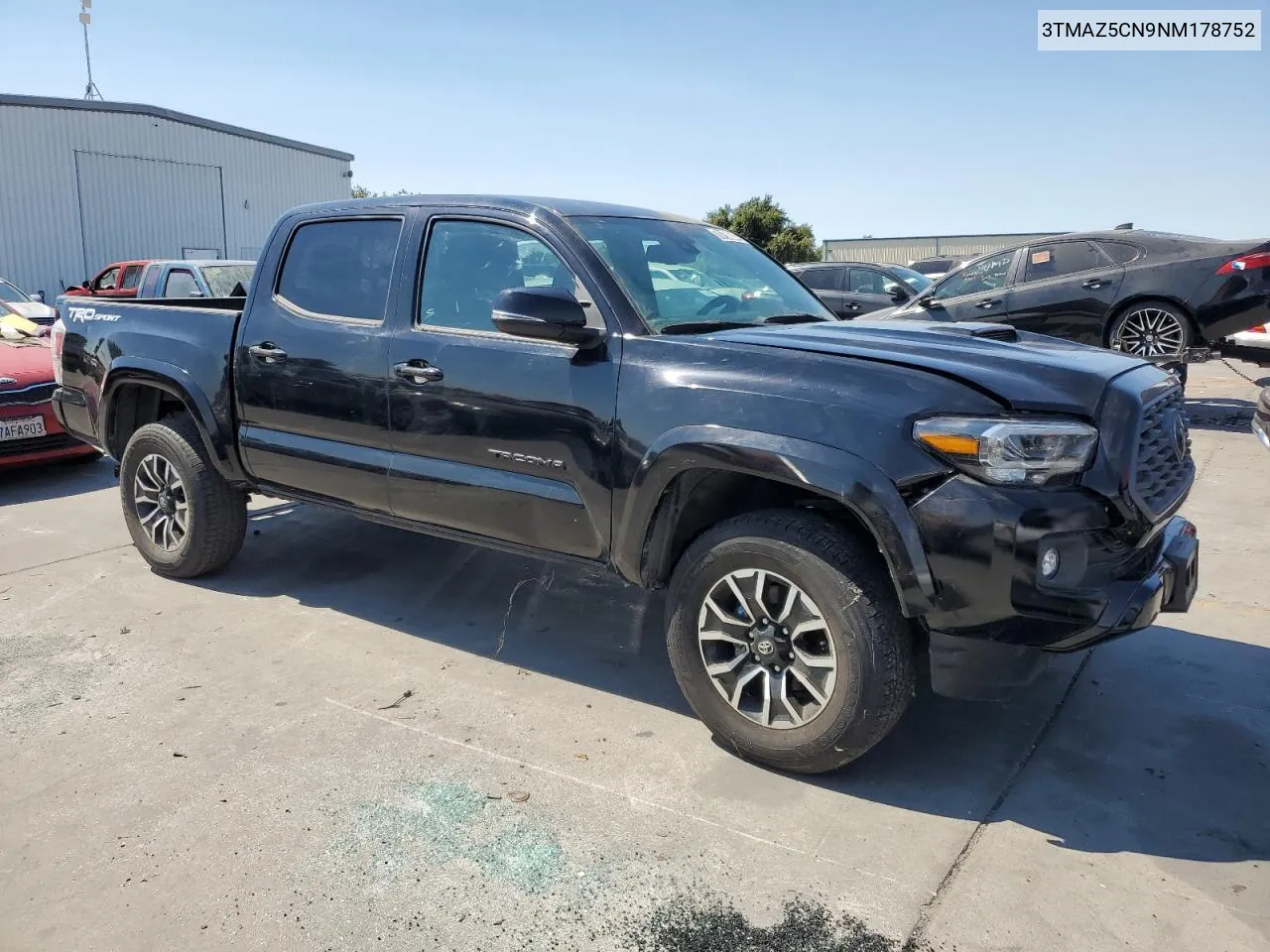 2022 Toyota Tacoma Double Cab VIN: 3TMAZ5CN9NM178752 Lot: 70198684