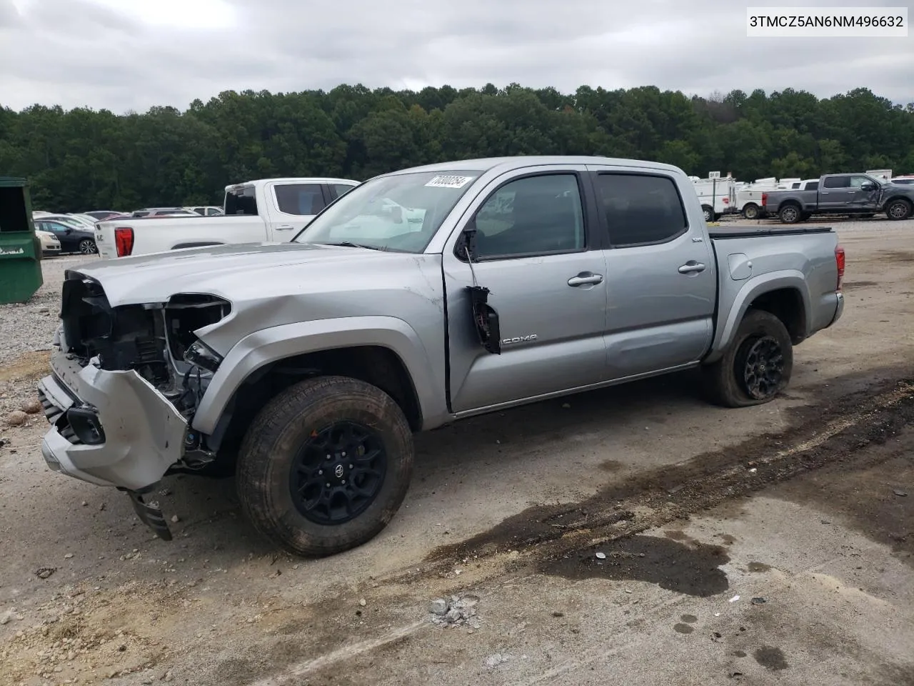 2022 Toyota Tacoma Double Cab VIN: 3TMCZ5AN6NM496632 Lot: 70300254