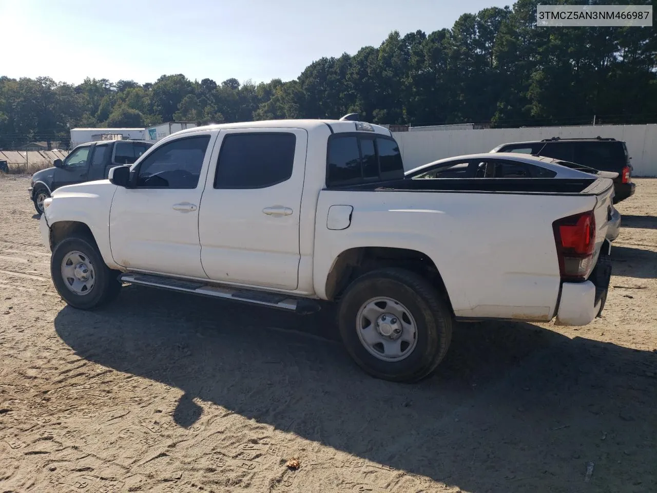 2022 Toyota Tacoma Double Cab VIN: 3TMCZ5AN3NM466987 Lot: 70345294