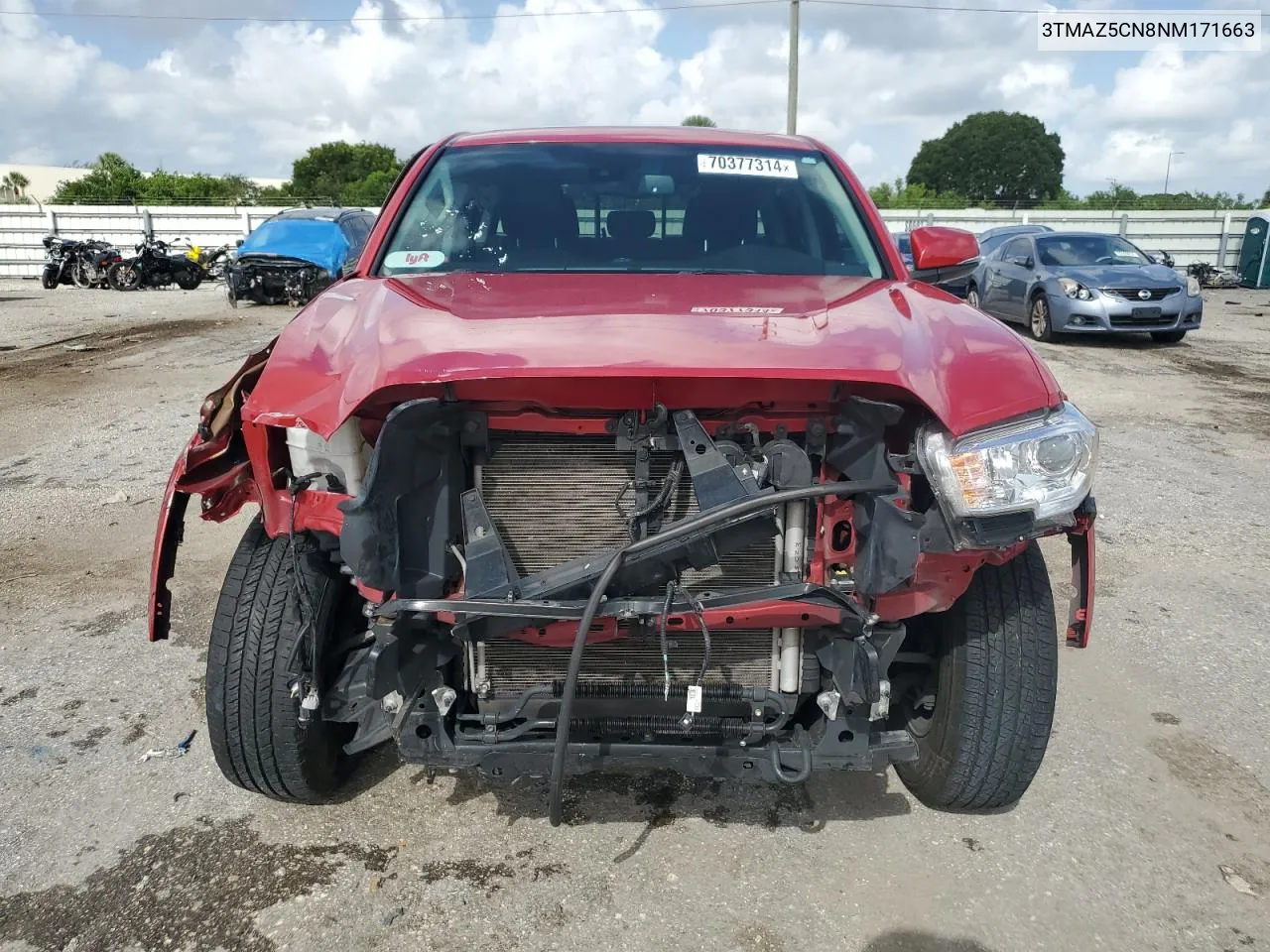 2022 Toyota Tacoma Double Cab VIN: 3TMAZ5CN8NM171663 Lot: 70377314