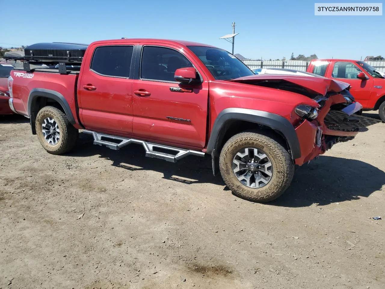 2022 Toyota Tacoma Double Cab VIN: 3TYCZ5AN9NT099758 Lot: 70461004