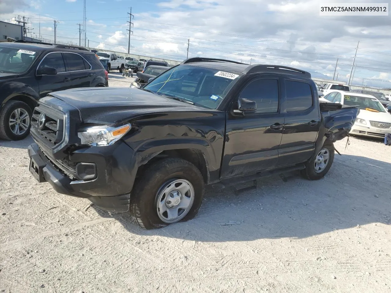 2022 Toyota Tacoma Double Cab VIN: 3TMCZ5AN3NM499312 Lot: 70602234