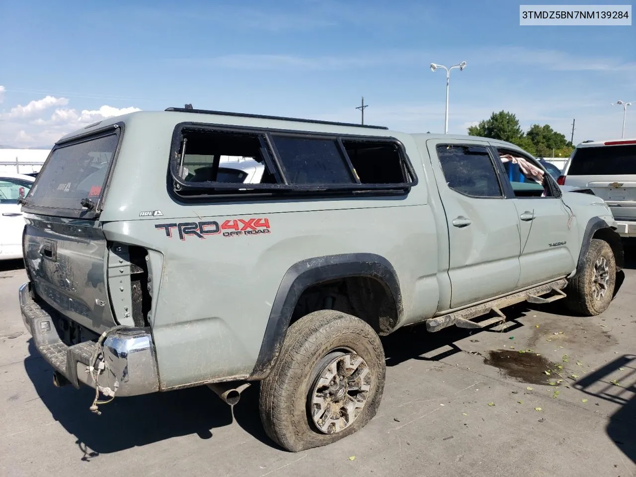 2022 Toyota Tacoma Double Cab VIN: 3TMDZ5BN7NM139284 Lot: 70670474