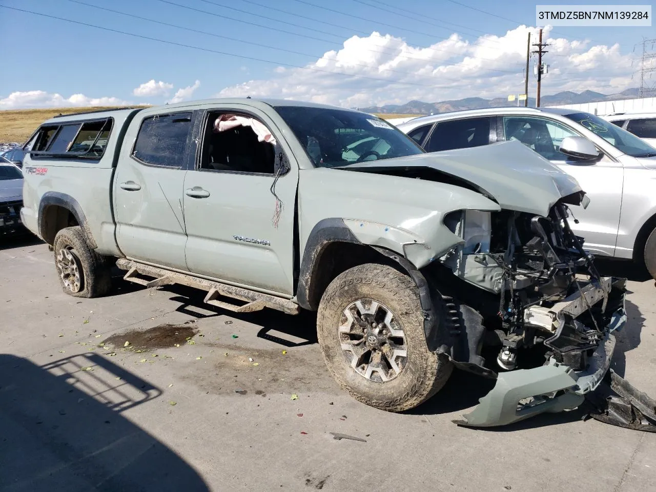 2022 Toyota Tacoma Double Cab VIN: 3TMDZ5BN7NM139284 Lot: 70670474