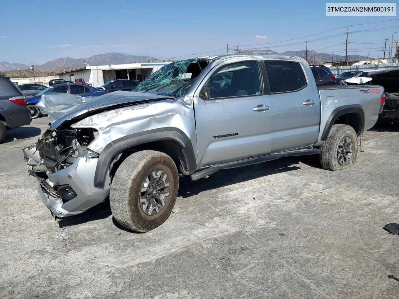 2022 Toyota Tacoma Double Cab VIN: 3TMCZ5AN2NM500191 Lot: 70812504