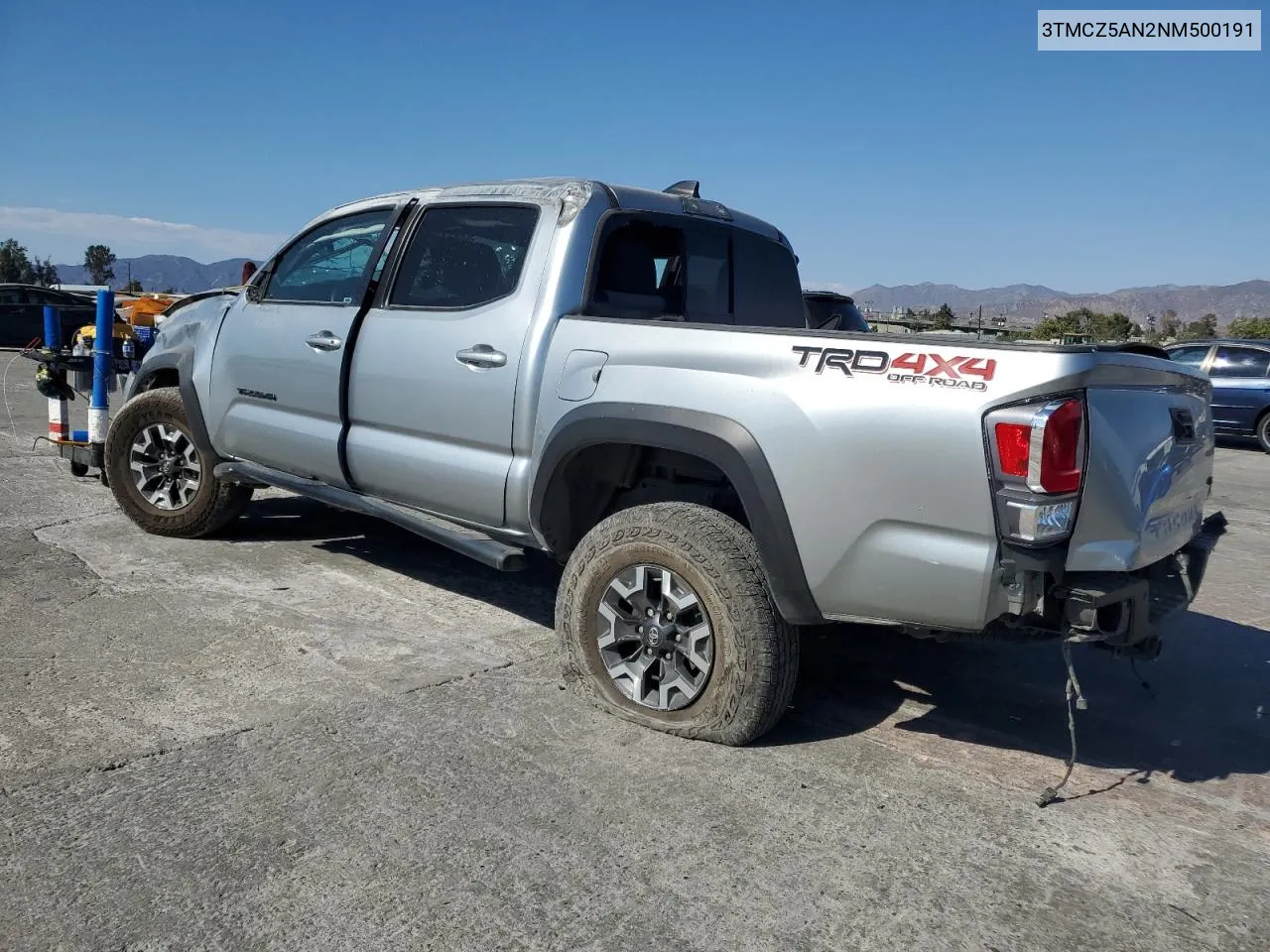 2022 Toyota Tacoma Double Cab VIN: 3TMCZ5AN2NM500191 Lot: 70812504