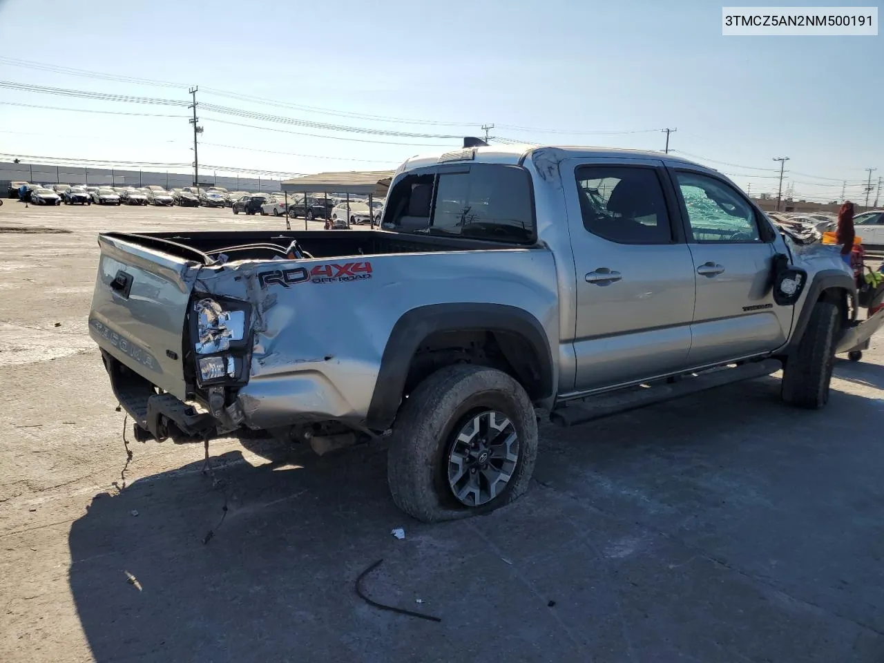 2022 Toyota Tacoma Double Cab VIN: 3TMCZ5AN2NM500191 Lot: 70812504