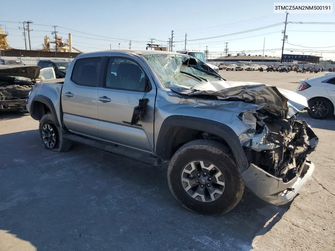 2022 Toyota Tacoma Double Cab VIN: 3TMCZ5AN2NM500191 Lot: 70812504