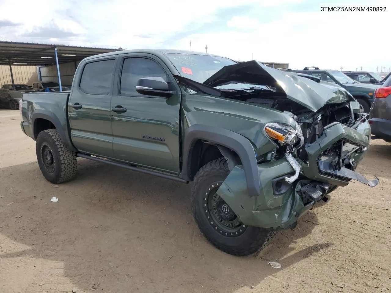 2022 Toyota Tacoma Double Cab VIN: 3TMCZ5AN2NM490892 Lot: 70891464