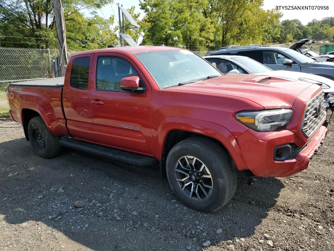 2022 Toyota Tacoma Access Cab VIN: 3TYSZ5ANXNT070958 Lot: 71463644