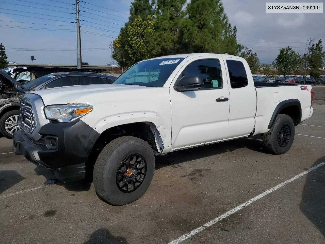 2022 Toyota Tacoma Access Cab VIN: 3TYSZ5AN8NT099200 Lot: 72267054