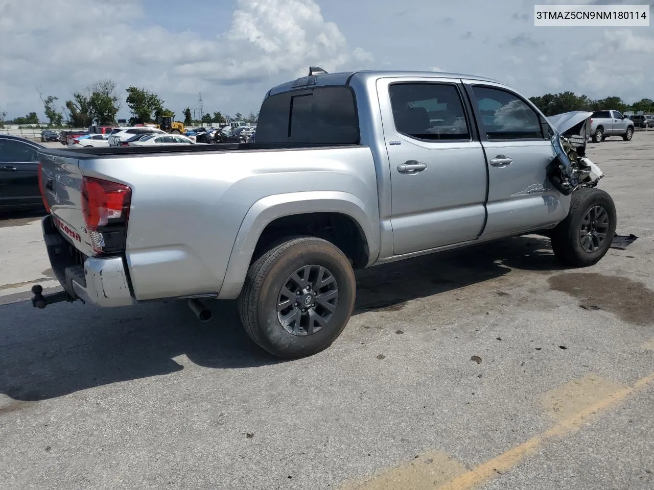 2022 Toyota Tacoma Double Cab VIN: 3TMAZ5CN9NM180114 Lot: 73010374