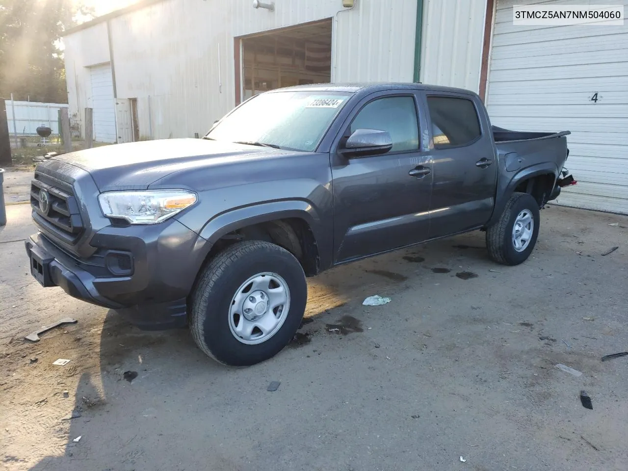 2022 Toyota Tacoma Double Cab VIN: 3TMCZ5AN7NM504060 Lot: 73286424