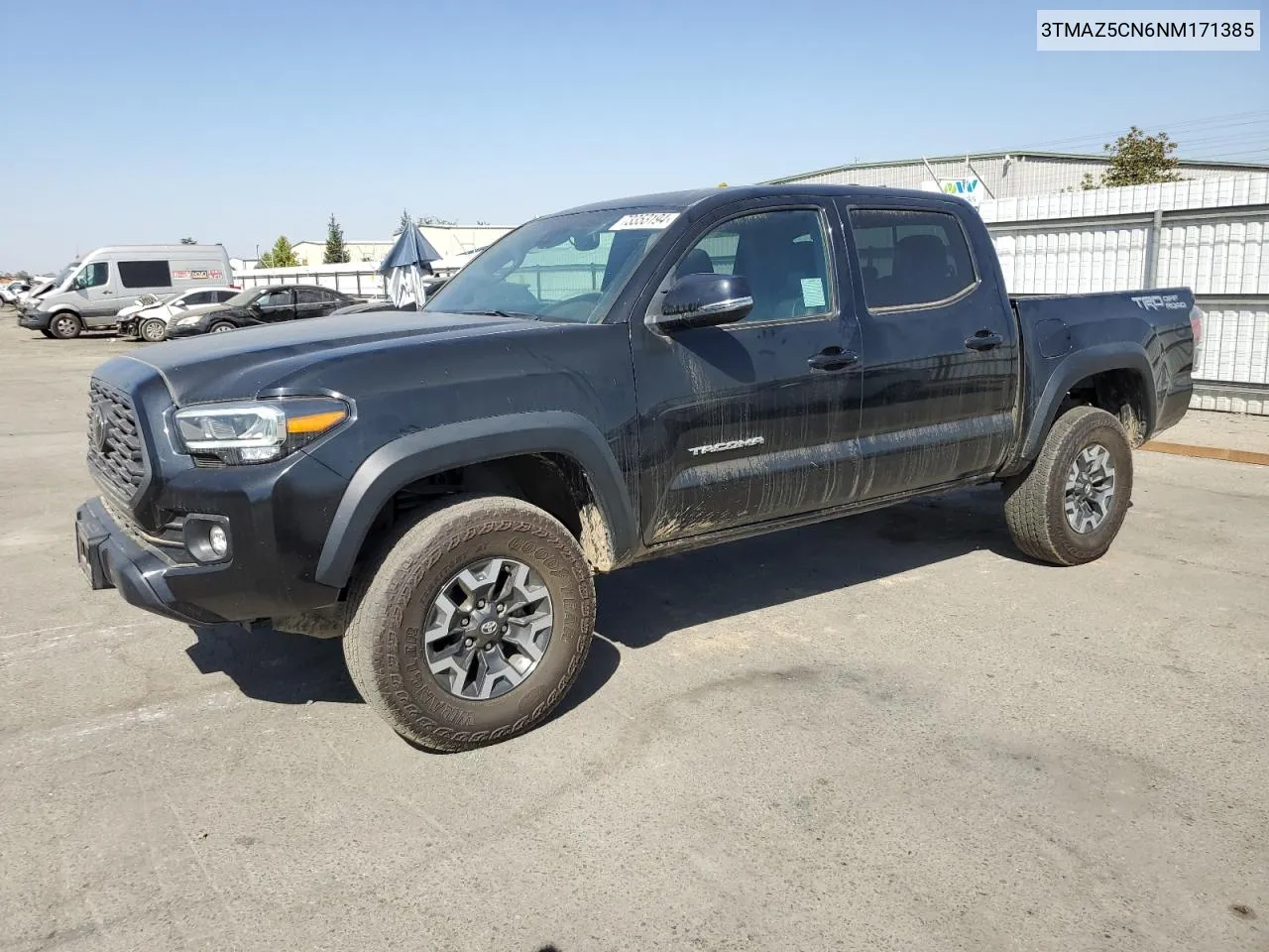 2022 Toyota Tacoma Double Cab VIN: 3TMAZ5CN6NM171385 Lot: 73353194