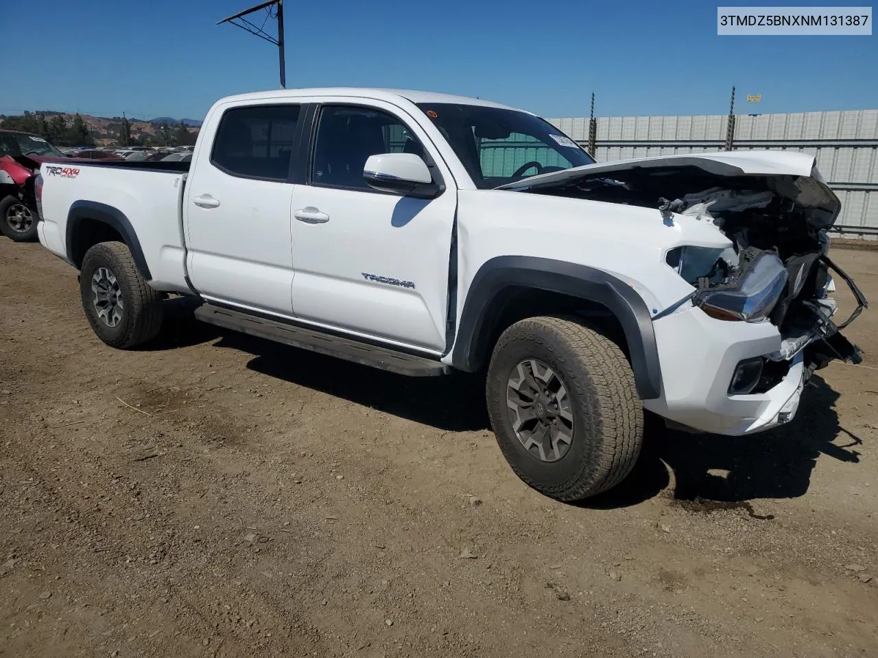 2022 Toyota Tacoma Double Cab VIN: 3TMDZ5BNXNM131387 Lot: 73367454