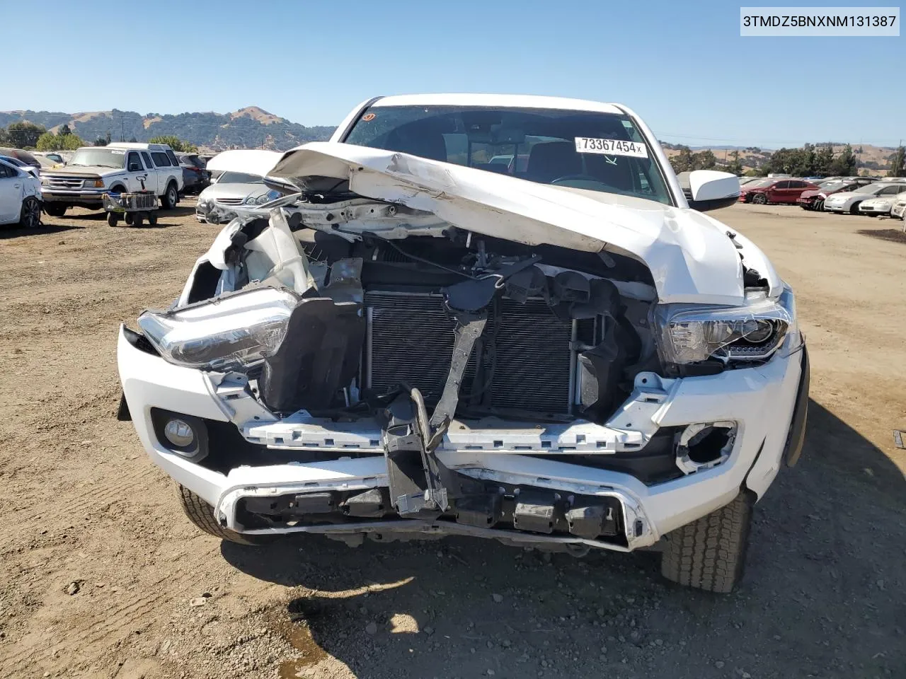 2022 Toyota Tacoma Double Cab VIN: 3TMDZ5BNXNM131387 Lot: 73367454