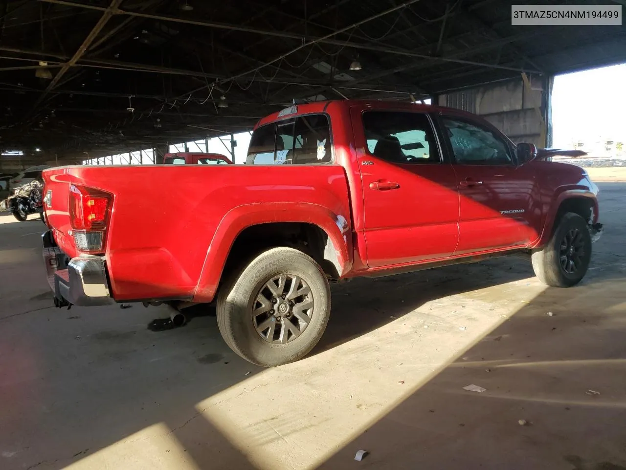 2022 Toyota Tacoma Double Cab VIN: 3TMAZ5CN4NM194499 Lot: 73465424