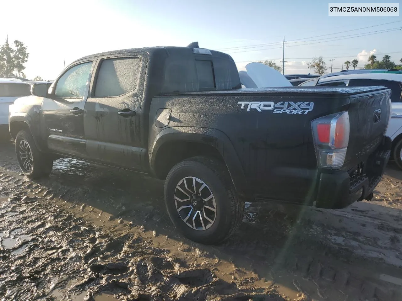 2022 Toyota Tacoma Double Cab VIN: 3TMCZ5AN0NM506068 Lot: 73774424