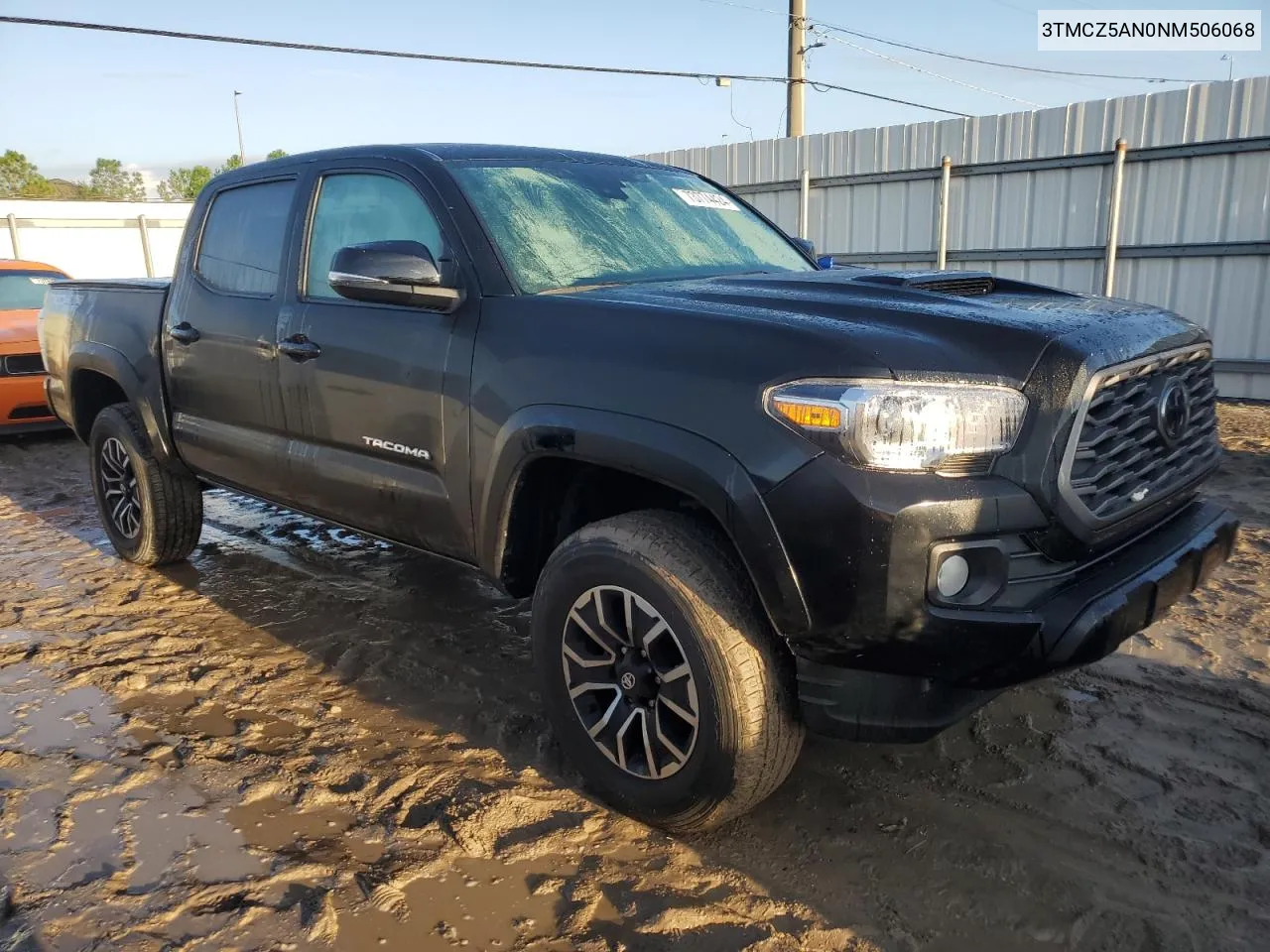 2022 Toyota Tacoma Double Cab VIN: 3TMCZ5AN0NM506068 Lot: 73774424