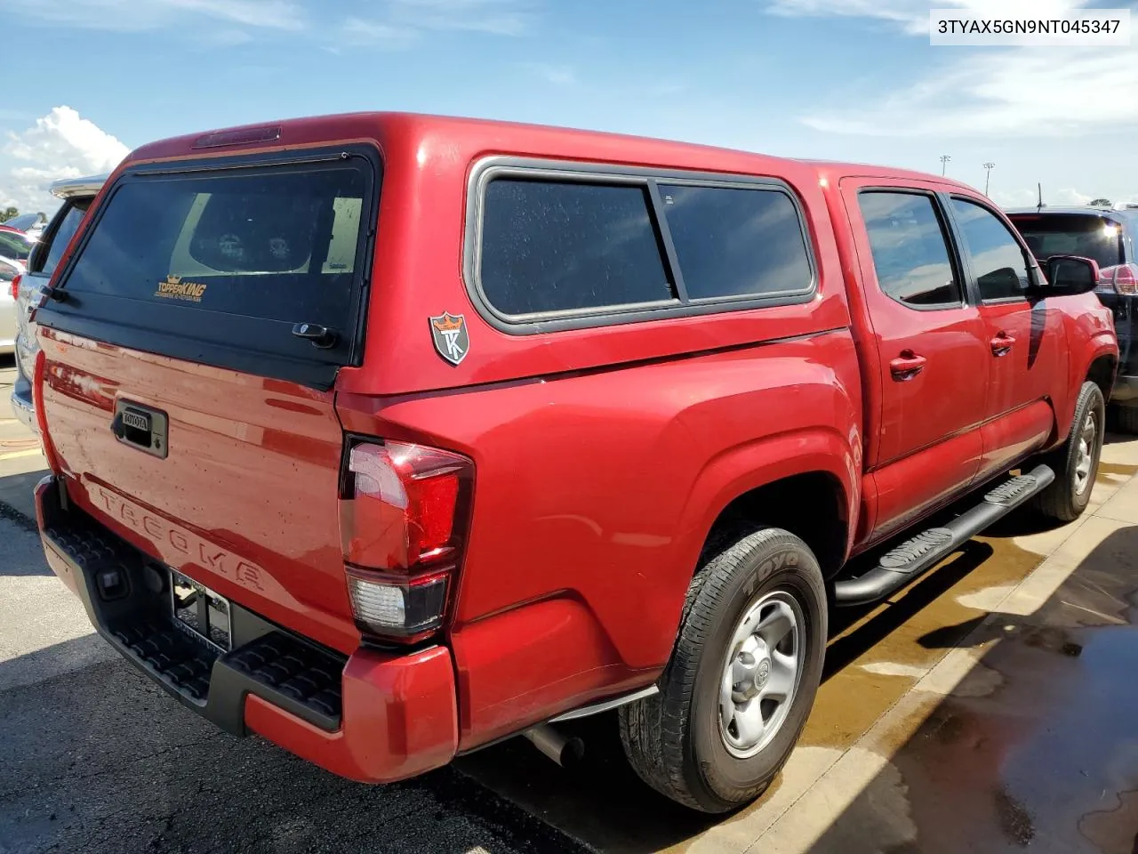 2022 Toyota Tacoma Double Cab VIN: 3TYAX5GN9NT045347 Lot: 73820684