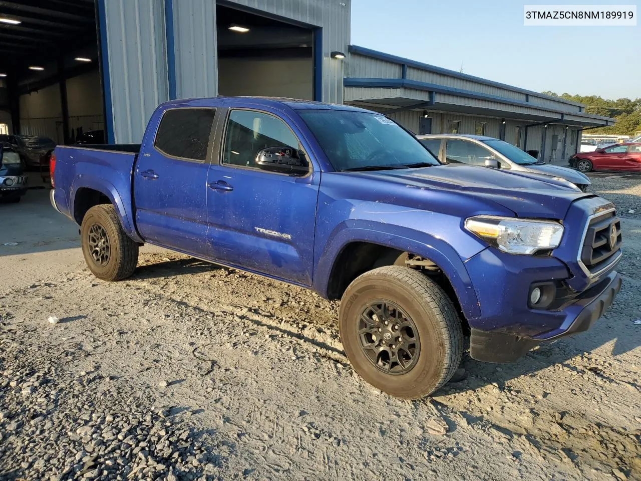 2022 Toyota Tacoma Double Cab VIN: 3TMAZ5CN8NM189919 Lot: 73963644