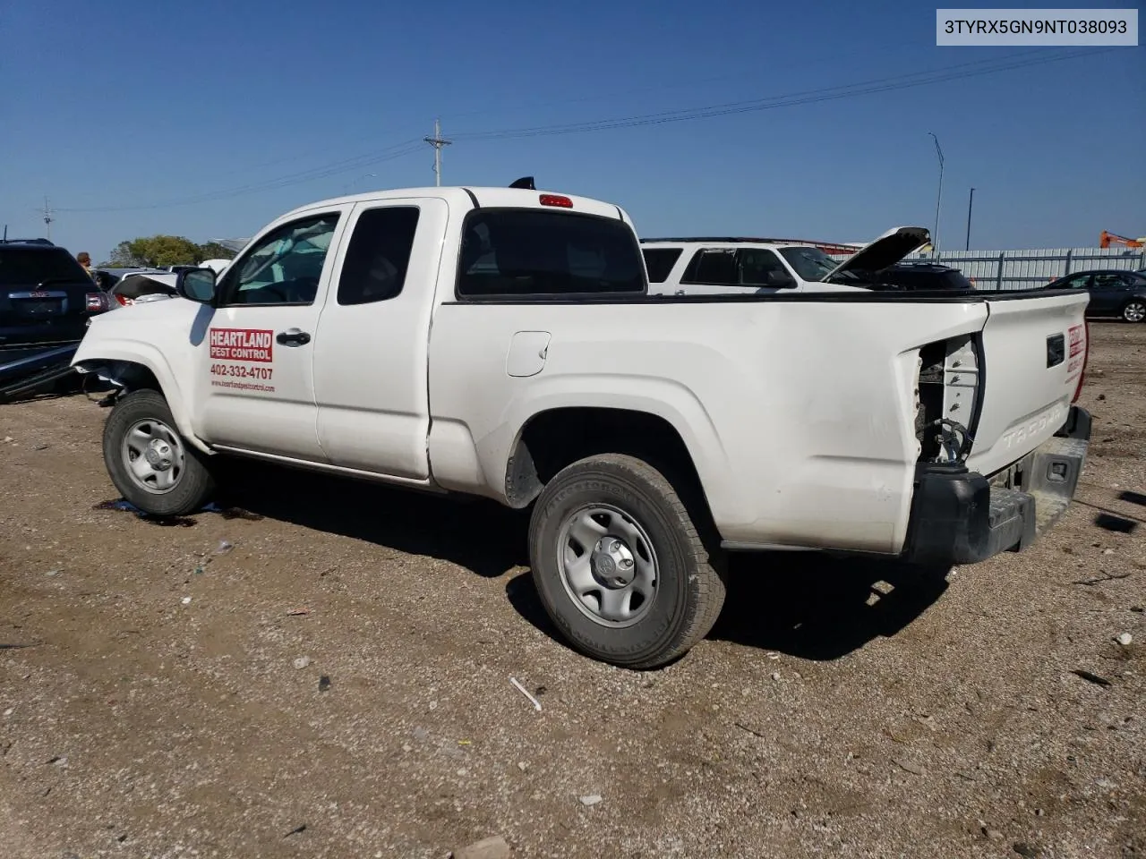 2022 Toyota Tacoma Access Cab VIN: 3TYRX5GN9NT038093 Lot: 74240384