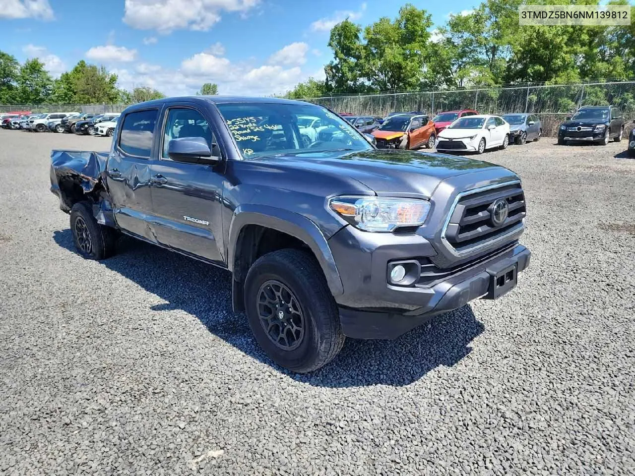 2022 Toyota Tacoma Double Cab VIN: 3TMDZ5BN6NM139812 Lot: 74781594