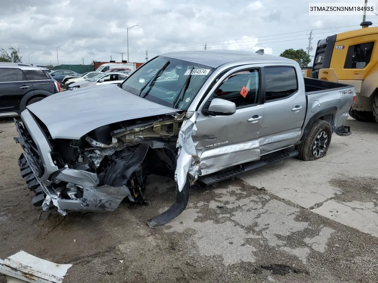 2022 Toyota Tacoma Double Cab VIN: 3TMAZ5CN3NM184935 Lot: 74984574