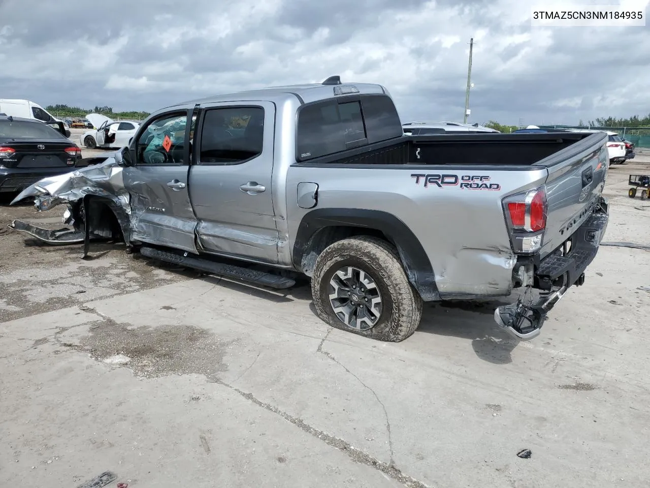 2022 Toyota Tacoma Double Cab VIN: 3TMAZ5CN3NM184935 Lot: 74984574