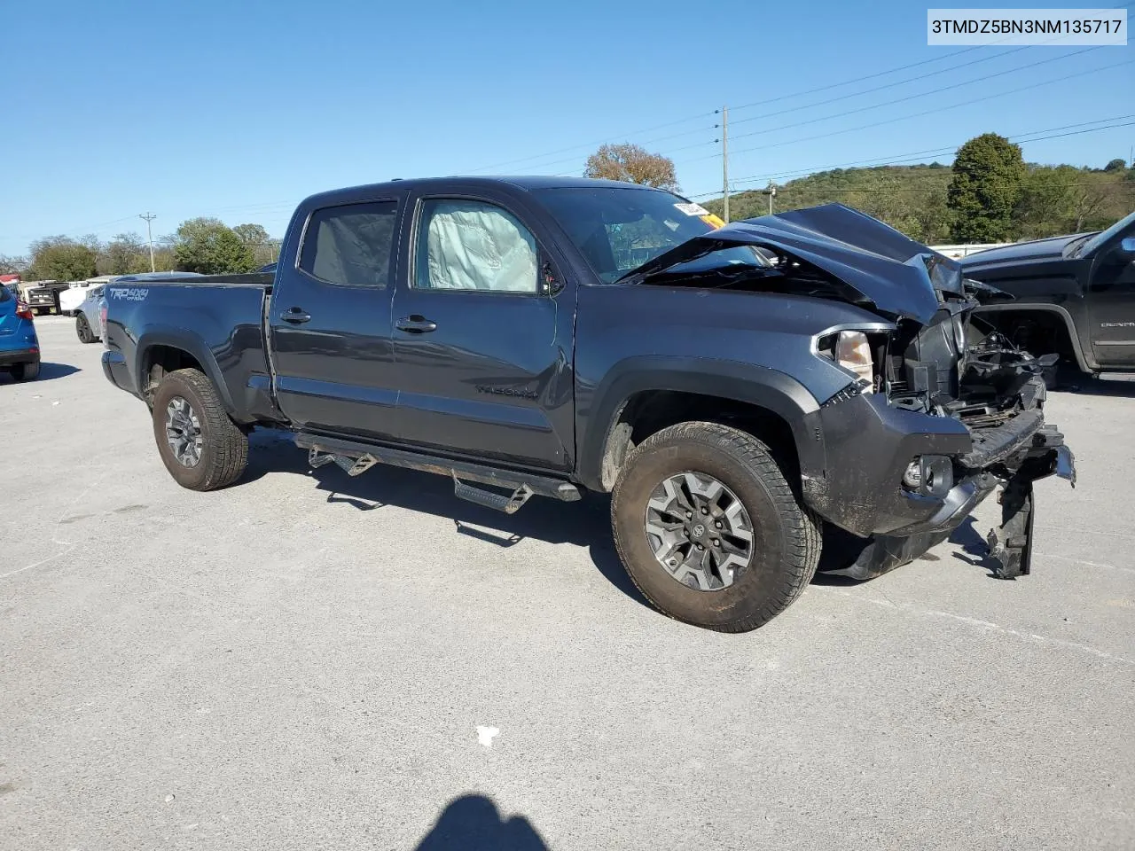 2022 Toyota Tacoma Double Cab VIN: 3TMDZ5BN3NM135717 Lot: 75032644