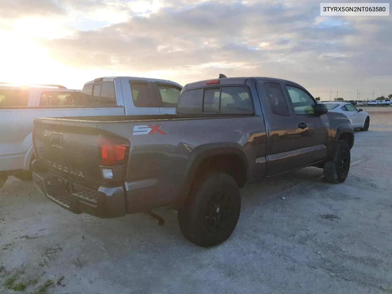 2022 Toyota Tacoma Access Cab VIN: 3TYRX5GN2NT063580 Lot: 75128754