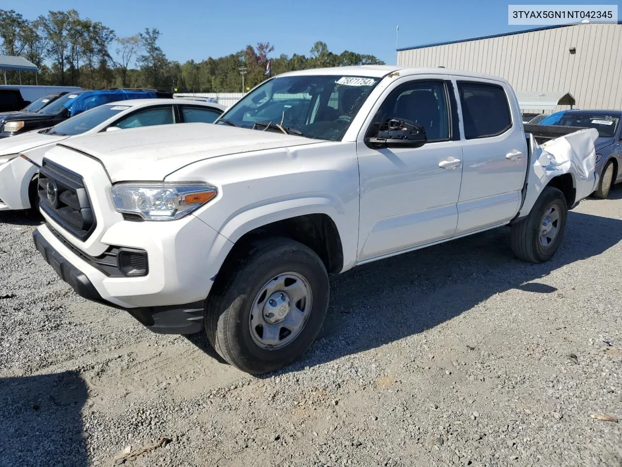 2022 Toyota Tacoma Double Cab VIN: 3TYAX5GN1NT042345 Lot: 75871754