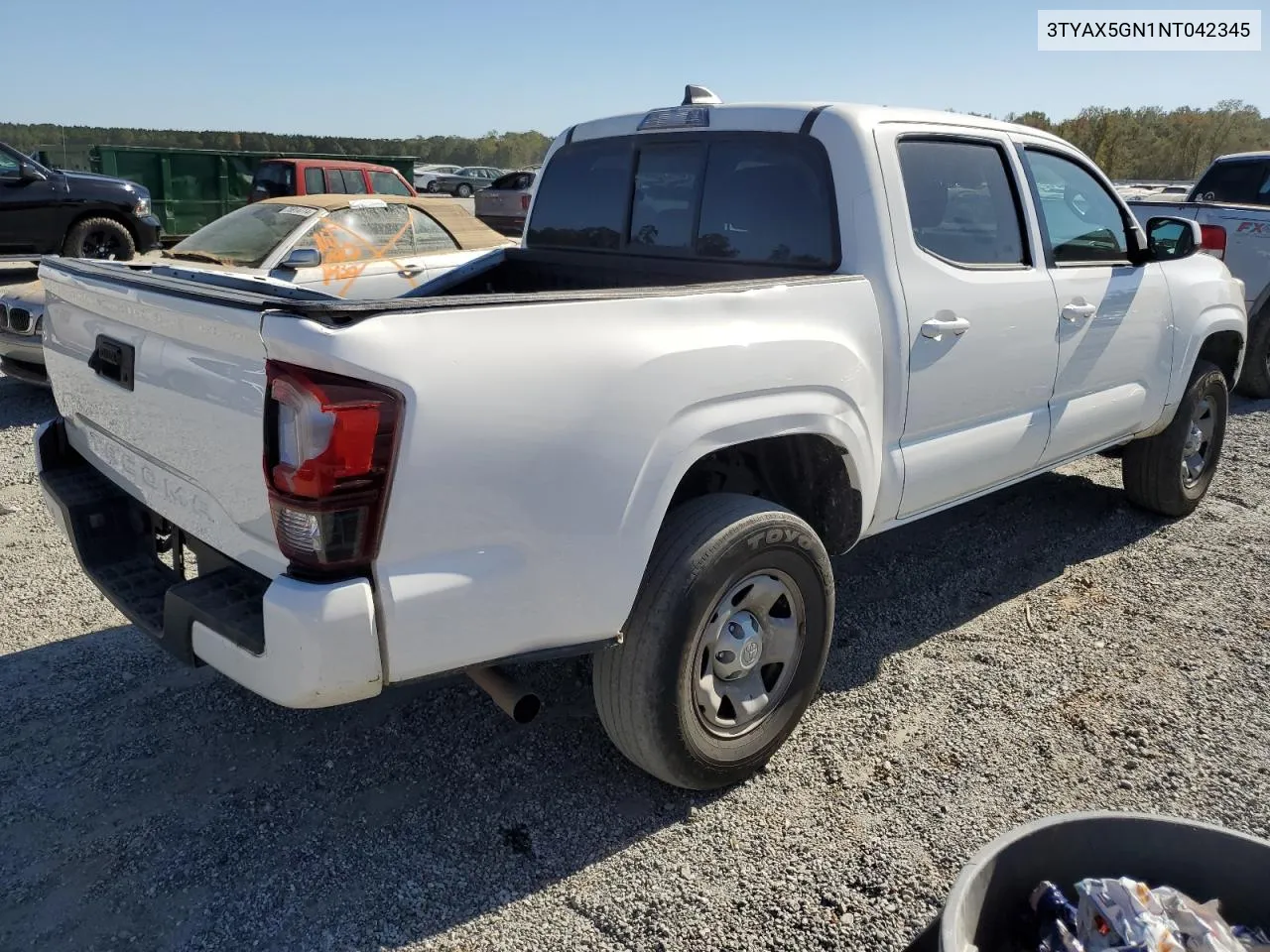 2022 Toyota Tacoma Double Cab VIN: 3TYAX5GN1NT042345 Lot: 75871754