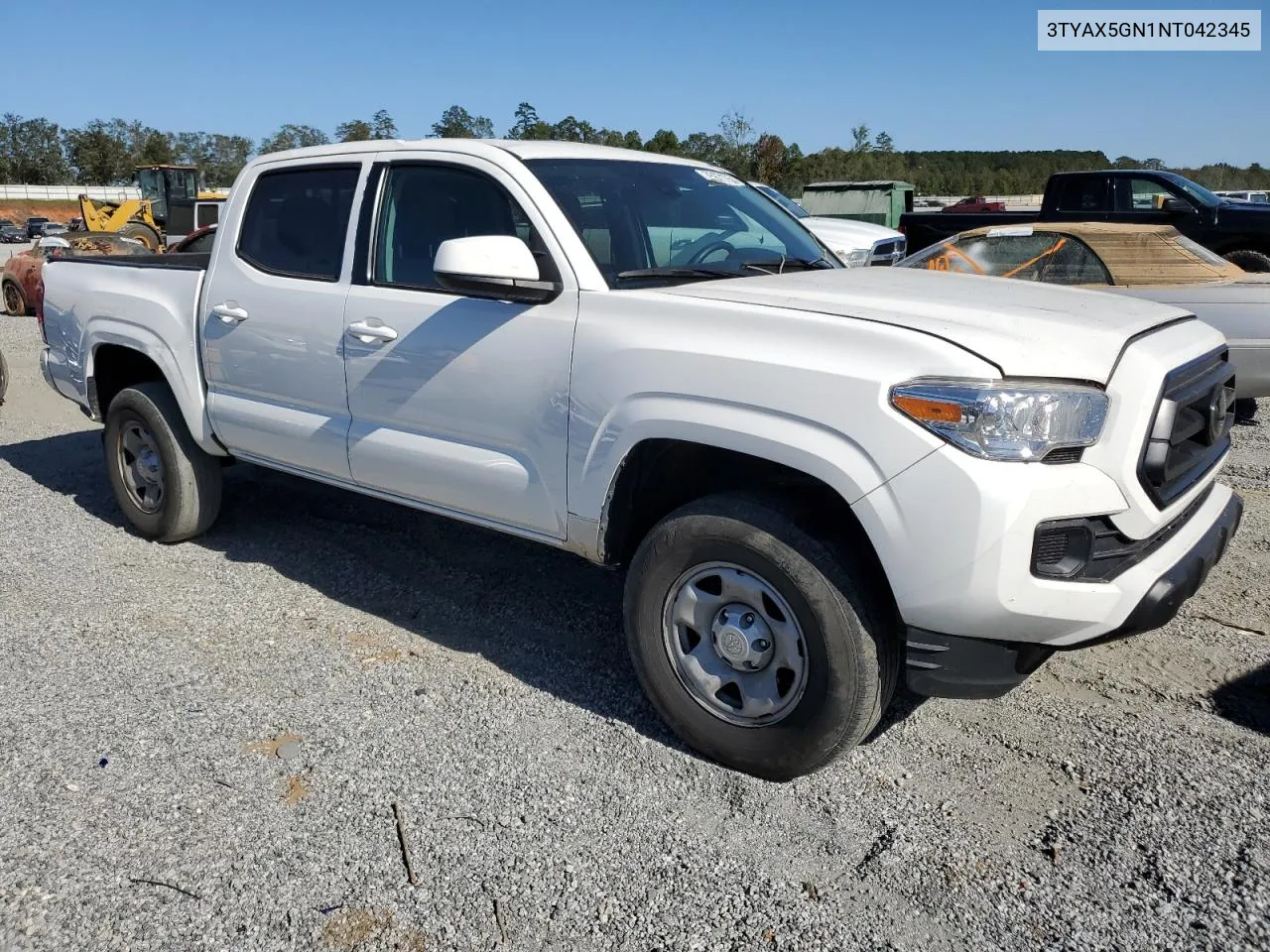 2022 Toyota Tacoma Double Cab VIN: 3TYAX5GN1NT042345 Lot: 75871754