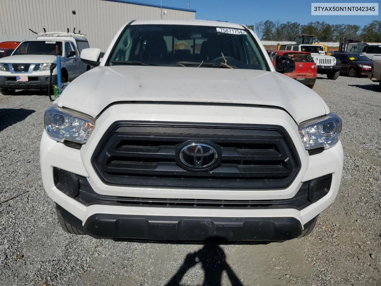 2022 Toyota Tacoma Double Cab VIN: 3TYAX5GN1NT042345 Lot: 75871754