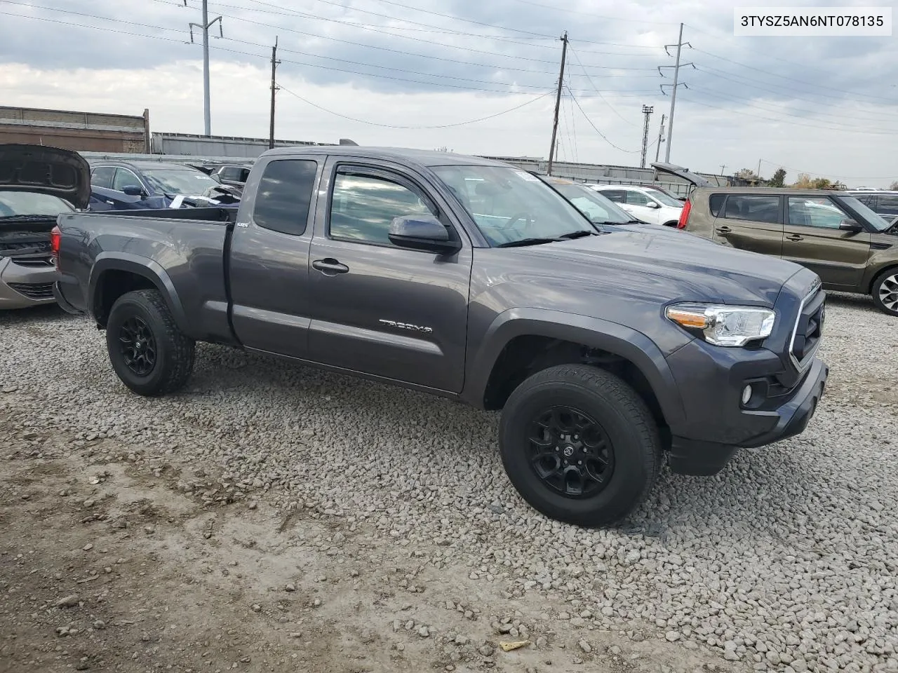 2022 Toyota Tacoma Access Cab VIN: 3TYSZ5AN6NT078135 Lot: 76745864