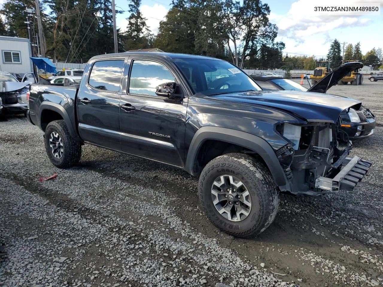 2022 Toyota Tacoma Double Cab VIN: 3TMCZ5AN3NM489850 Lot: 76840584