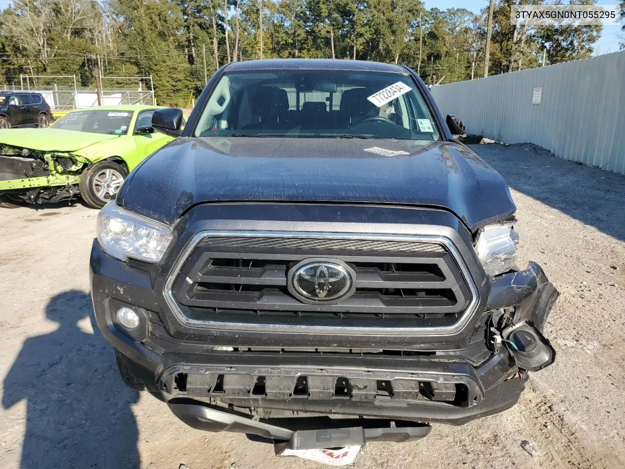 2022 Toyota Tacoma Double Cab VIN: 3TYAX5GN0NT055295 Lot: 77228434