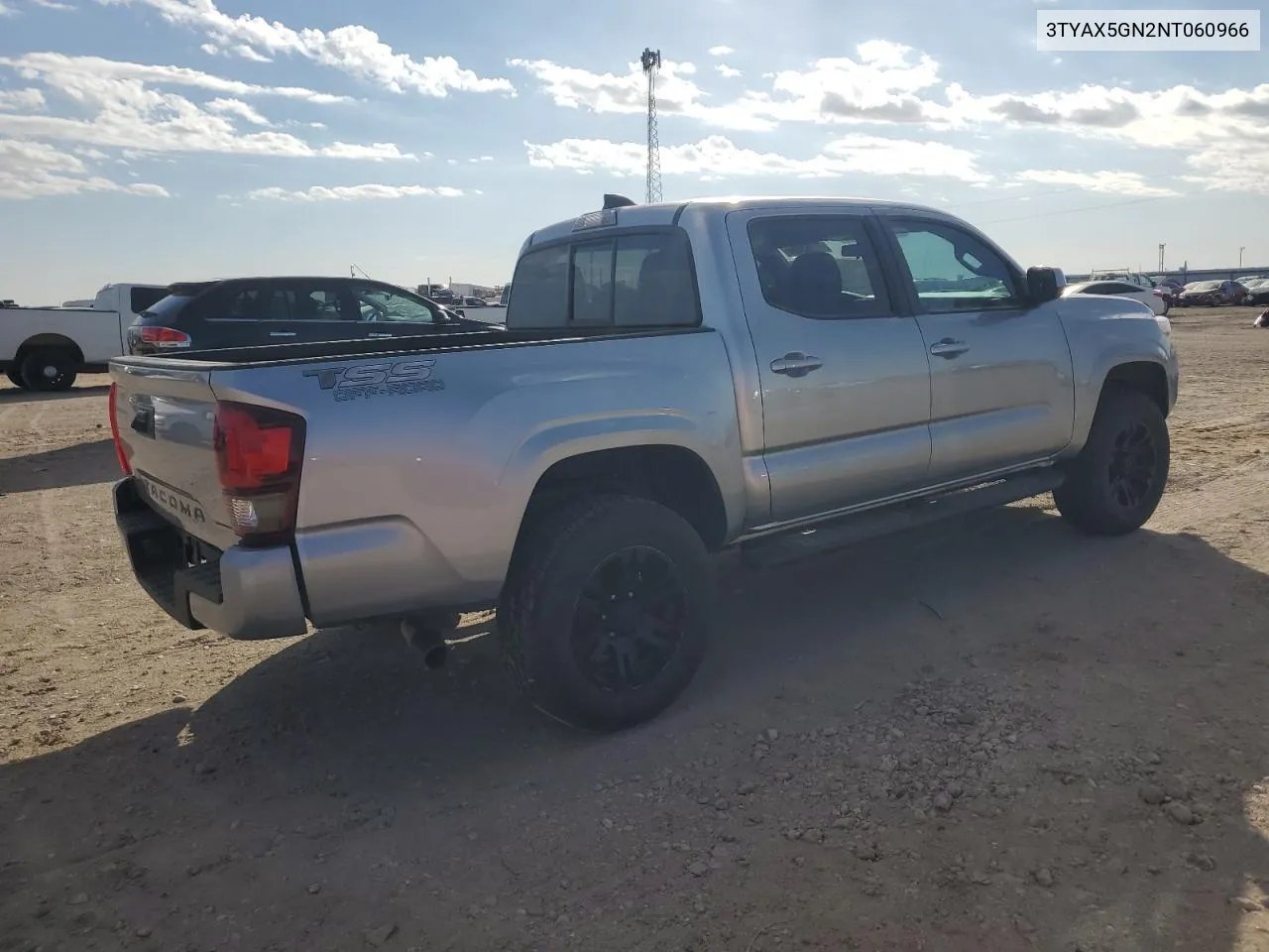 2022 Toyota Tacoma Double Cab VIN: 3TYAX5GN2NT060966 Lot: 77353494