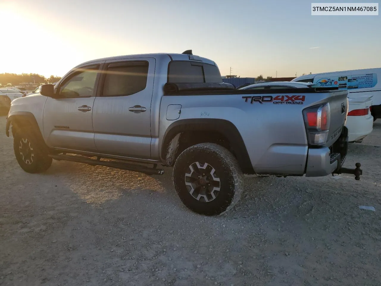 2022 Toyota Tacoma Double Cab VIN: 3TMCZ5AN1NM467085 Lot: 77461294