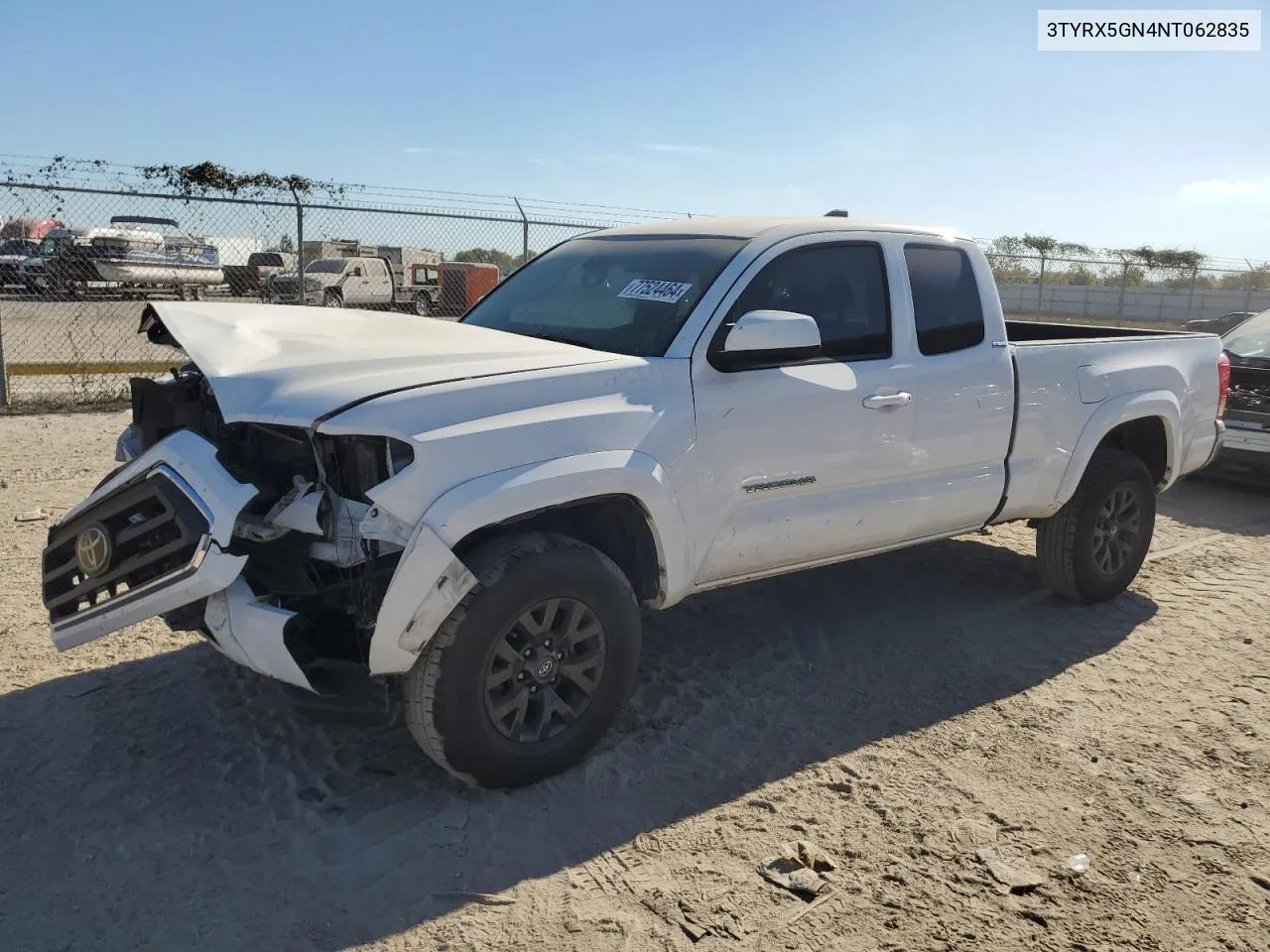 2022 Toyota Tacoma Access Cab VIN: 3TYRX5GN4NT062835 Lot: 77524464